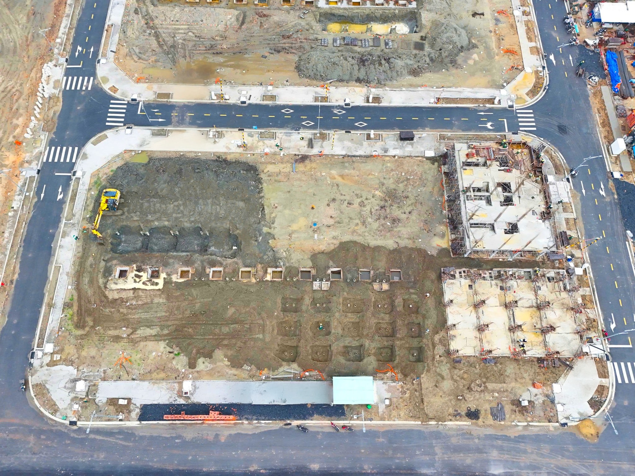 hạ tầng đường sá spring ville