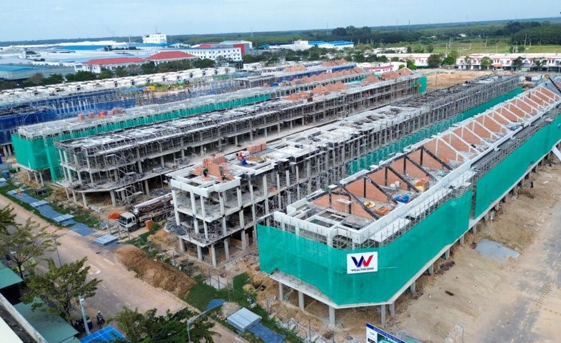 hạ tầng đường sá spring ville