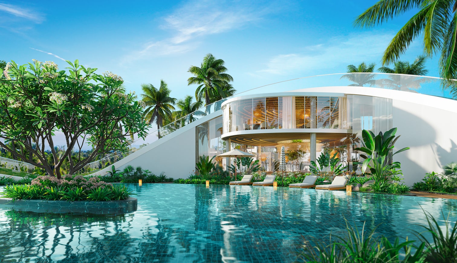 hồ bơi spring ville