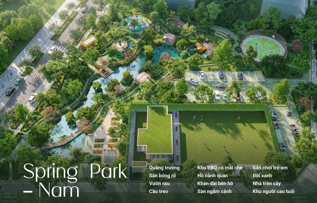 mật độ xây dựng spring ville