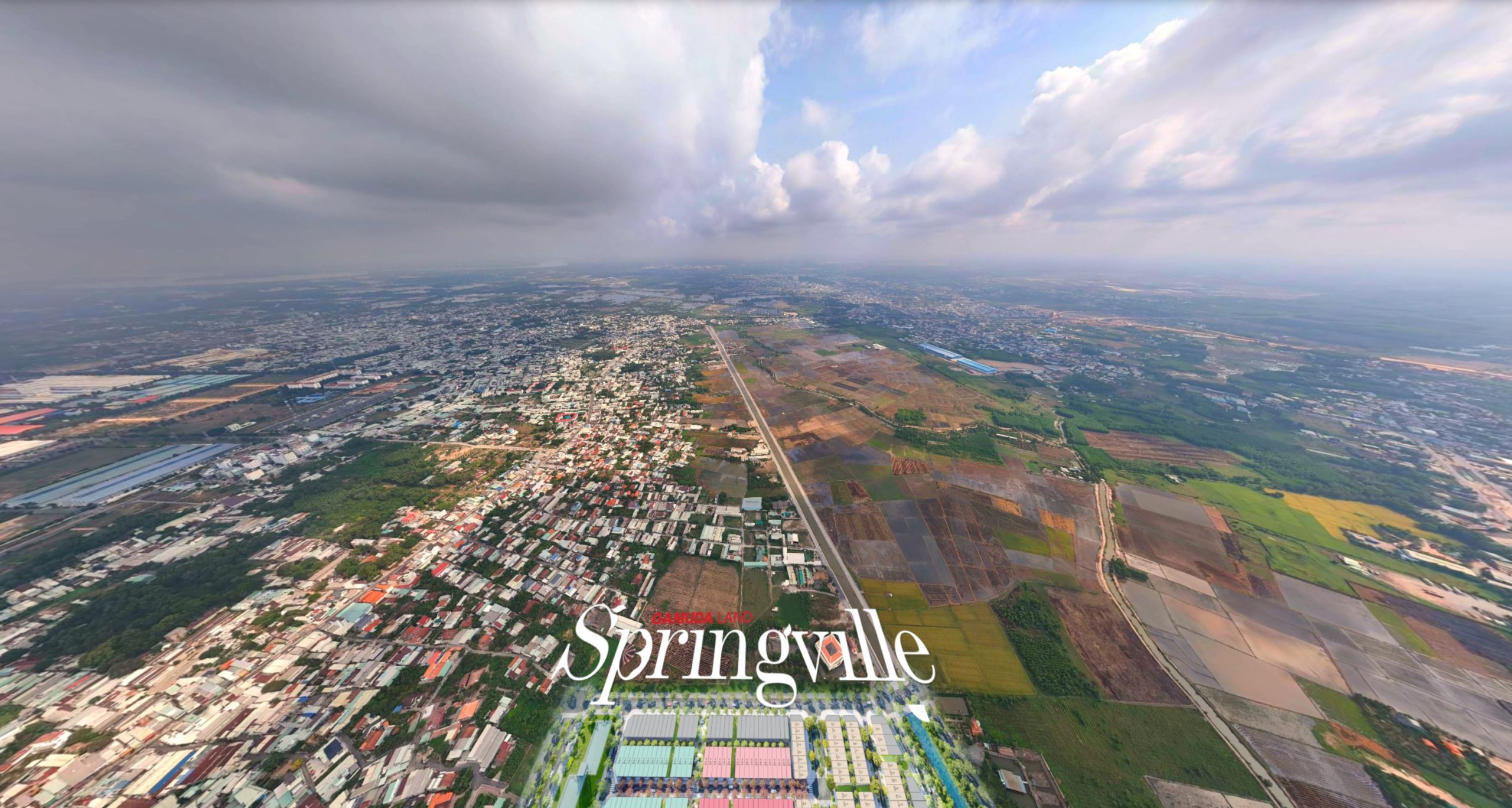phối cảnh 3d spring ville