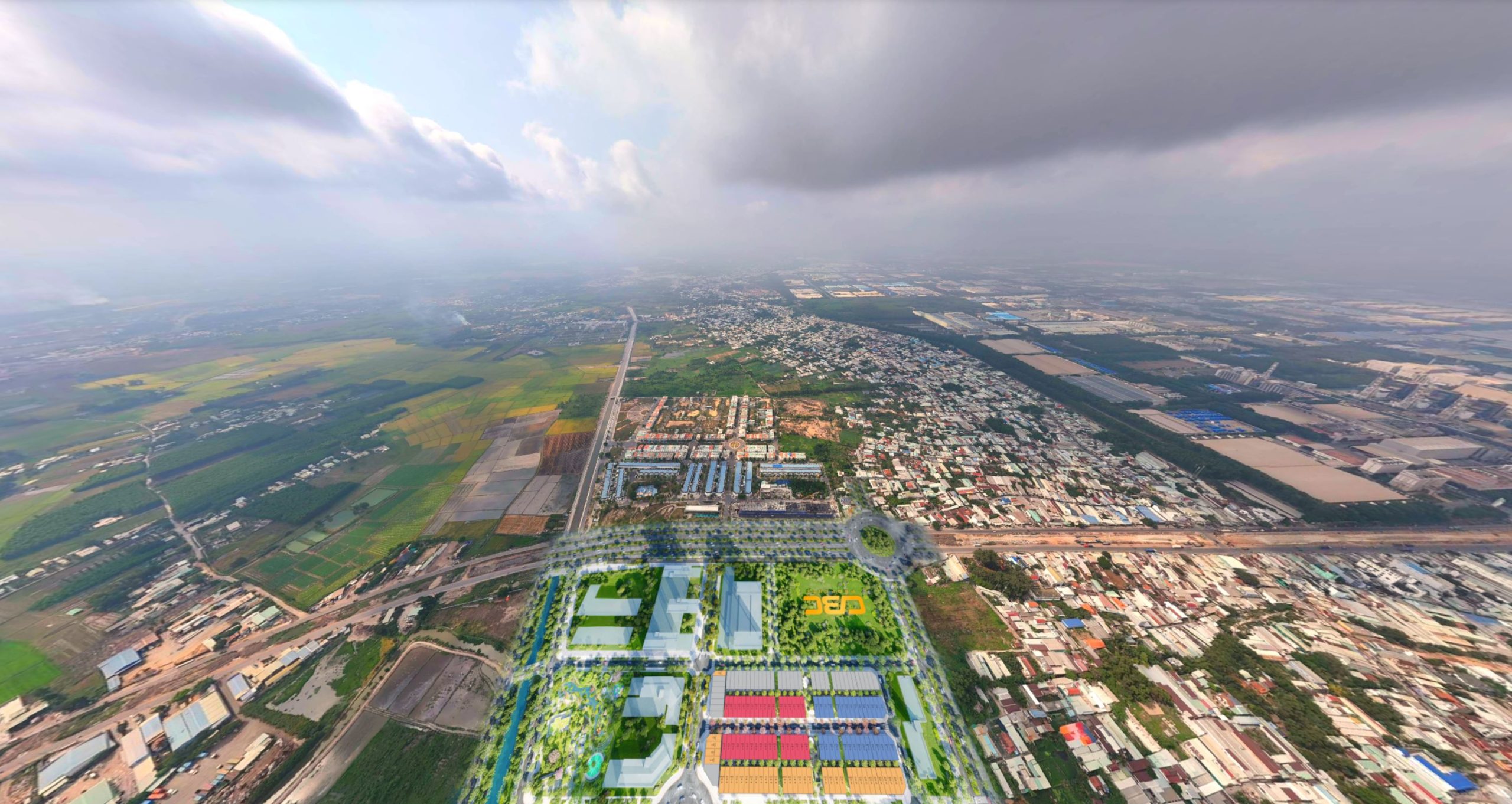 phối cảnh 3d spring ville