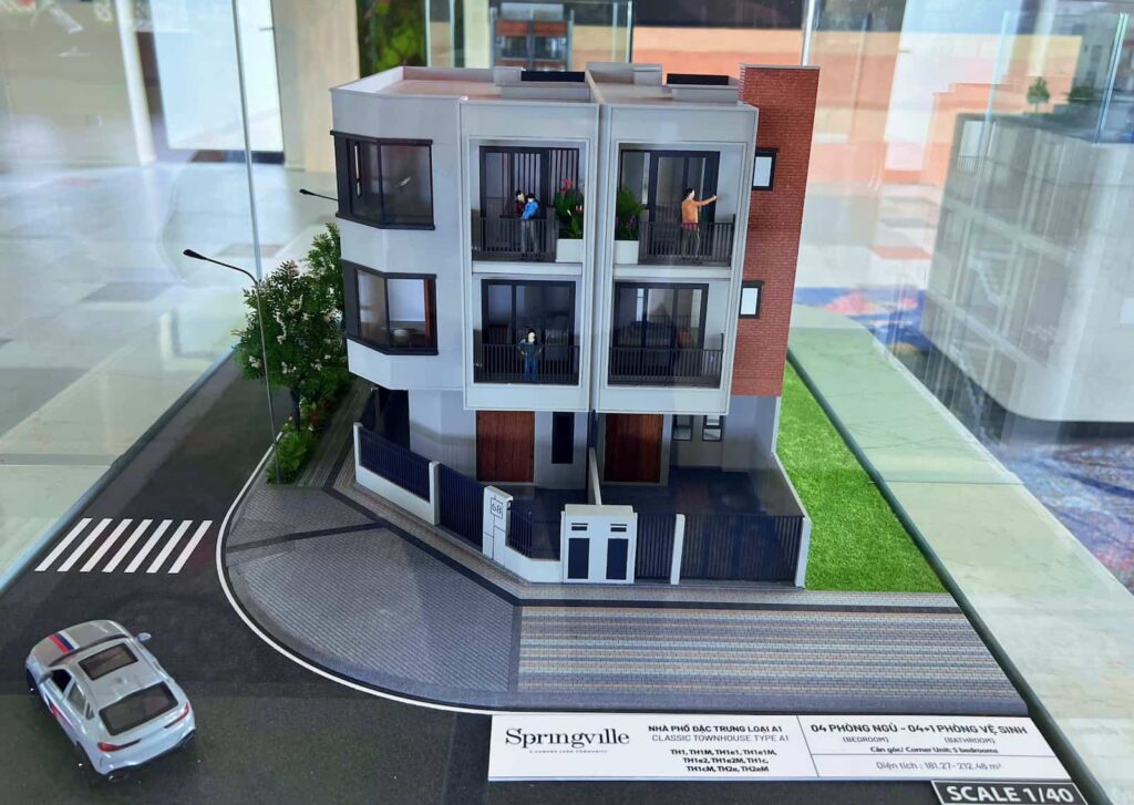thiết kế nhà phố spring ville