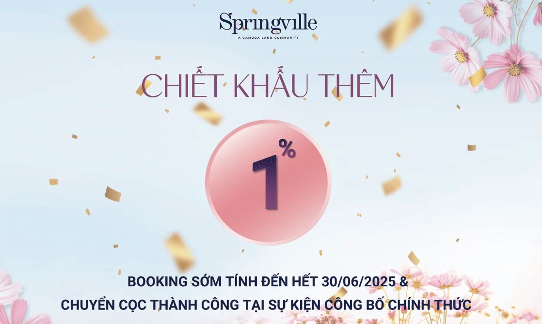 ưu đãi chiết khấu spring ville