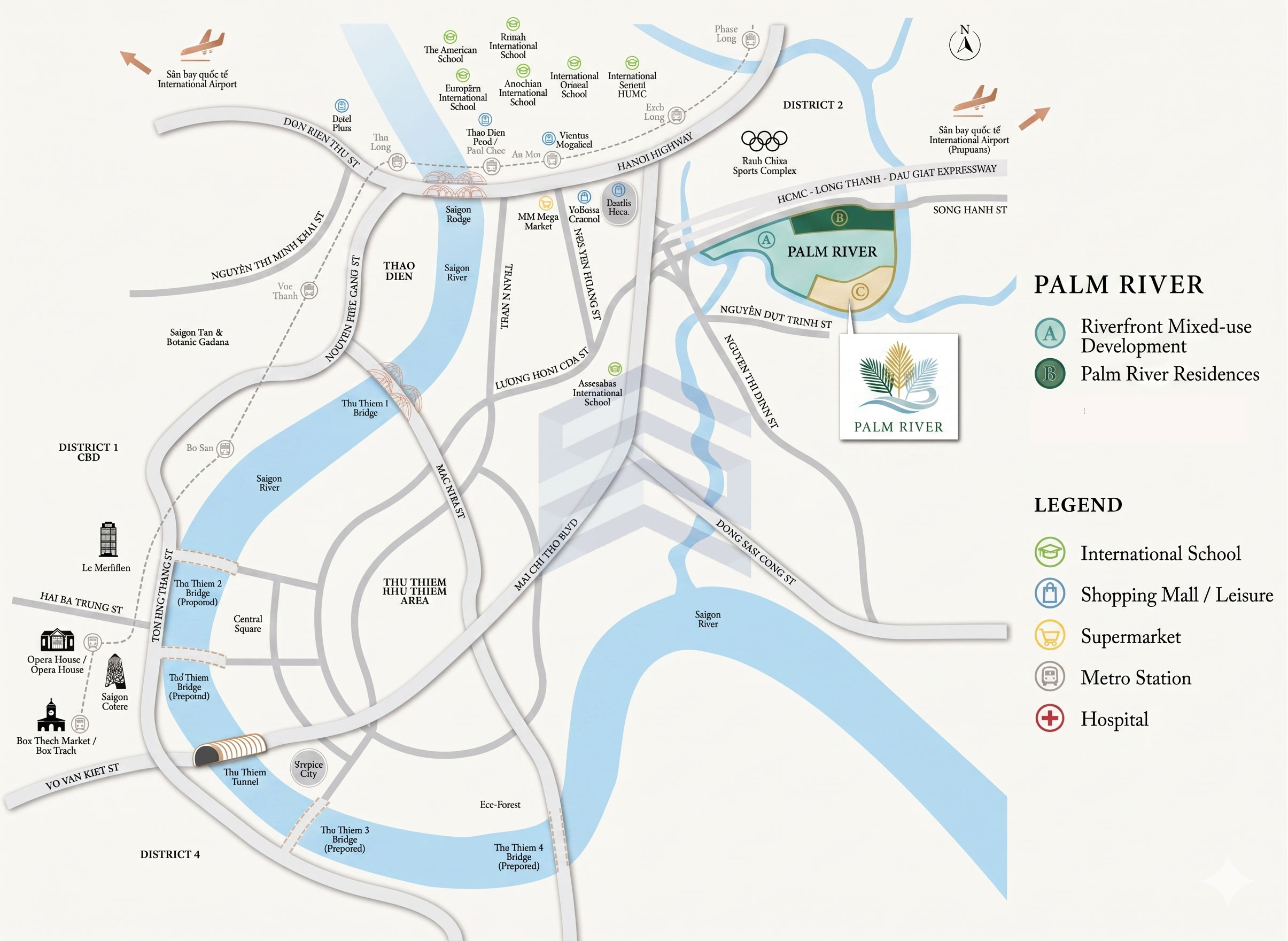vị trí Palm River